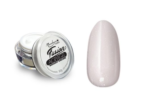 Fusion Acrylgel Bright color tégelyes 30g #053 Áttetsző pink csillámokkal