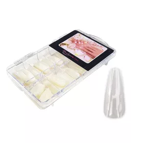   Nail tip box 100 db #018-C Balerina teljes nail tip - Átlátszó