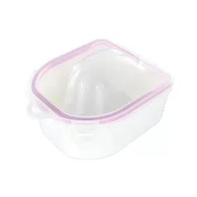 Manikűr áztatótál  #011 Fehér-pink csattos