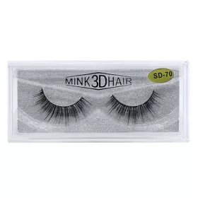 3D természetes szempilla 1 pár SD-70 Natural black