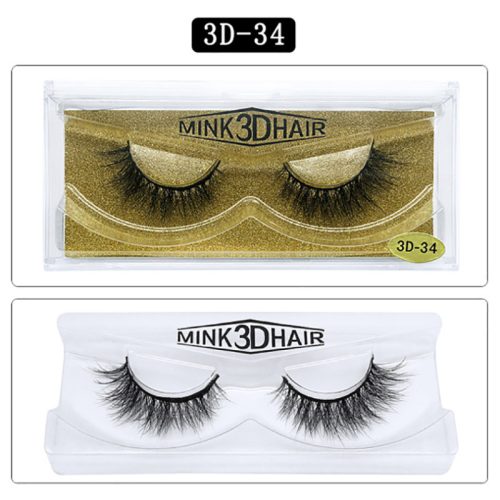 3D természetes szempilla 1 pár 3D-34 Natural black