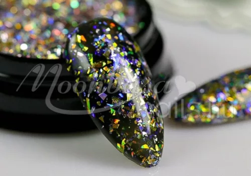 Glitter páva  #02 Alizarin