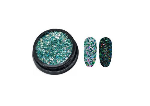 Glitter páva  #06 Türkiz