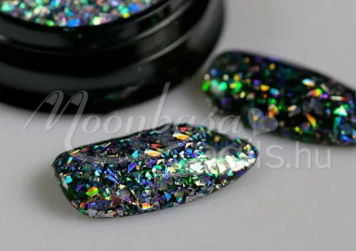 Glitter páva  #06 Türkiz