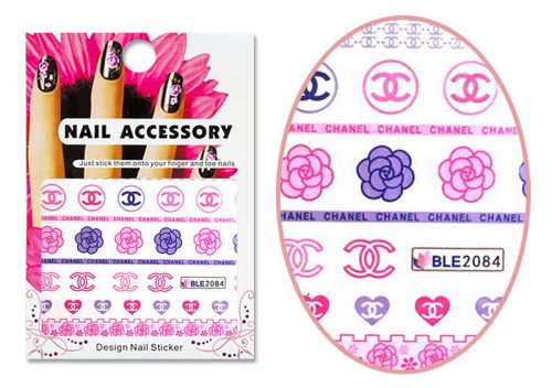 Akril hatású matrica  BLE-2084 Chanel