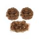 Gumis konty/copf  #A302Q5-30 Mogyoróbarna