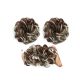 Gumis konty/copf  #A302Q5-6AH613 Melírozott sötétbarna