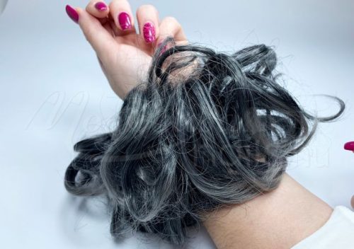 Gumis konty/copf  #A302Q5-1TDimgray Mákosszürke