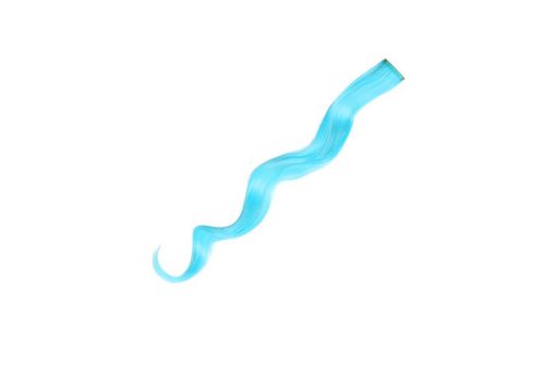 Színes póthaj tincsek-hullámos 60cm  Világoskék