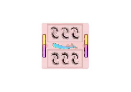Mágneses szempilla 2 mágneses tussal és csipesszel 5 pár #HML-005 