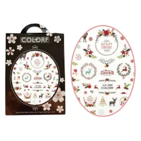 Öntapadós köröm matrica  CA-088 Karácsonyi hangulat