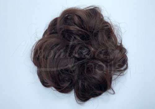 Gumis konty/copf  #A302Q5-2/33 Sötétbarna vörössel