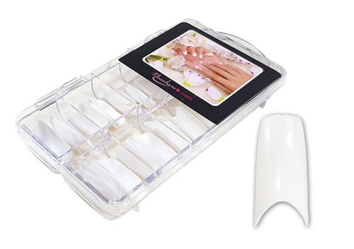 Nail tip box 100 db #005-W American - fehér
