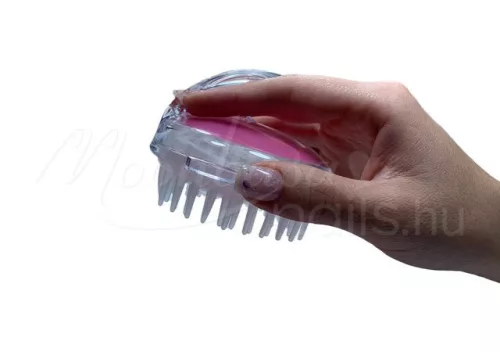 Fejmasszázs kefe   Pink