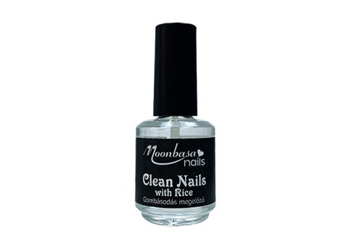Moonbasanails Clean Nails rizs kivonattal - gombásodást megelőző folyadék 14ml  