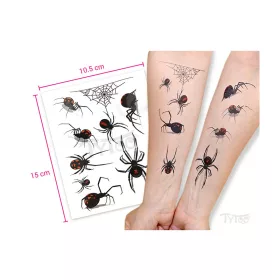 Matrica tetoválás  SC-847 Pókos