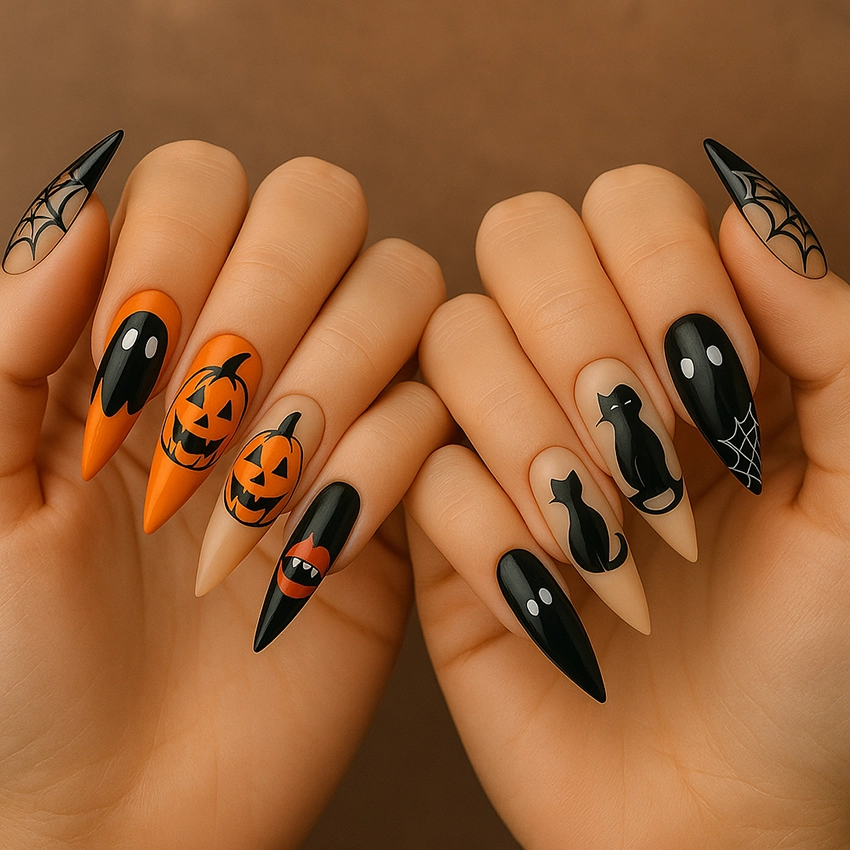 Halloweeni körmök 2025