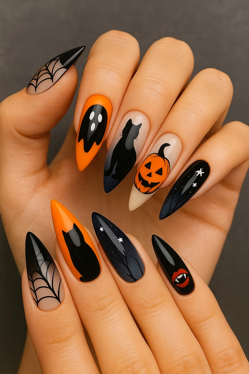 Halloweeni körmök 2025