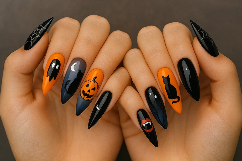 Halloweeni körmök 2025