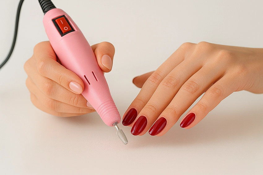 Műköröm csiszológép rózsaszín