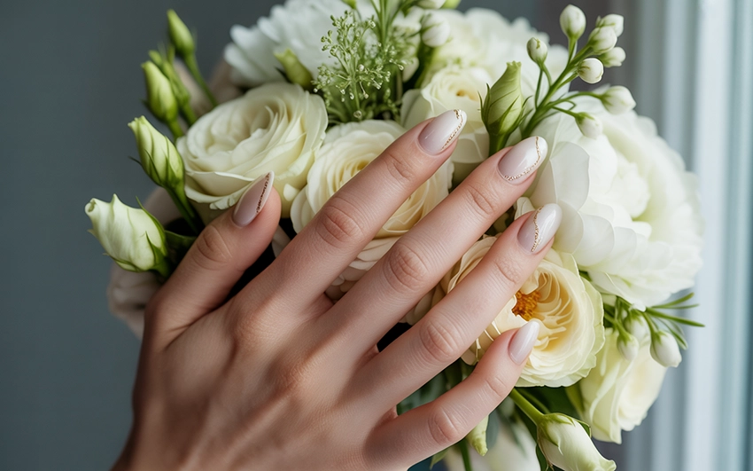 őszi menyasszonyi körömdíszítések