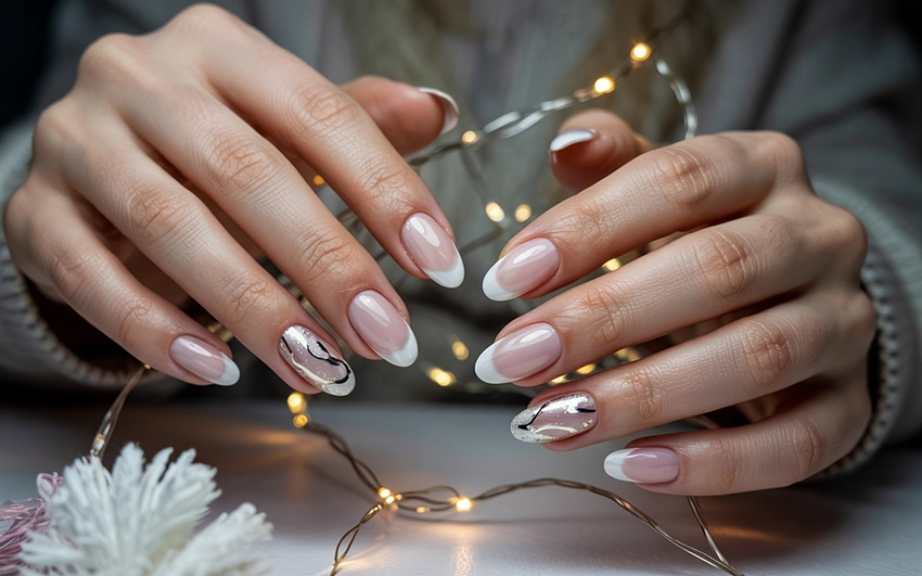 Téli műköröm minták – elegáns és csillogó trendek 2025-re