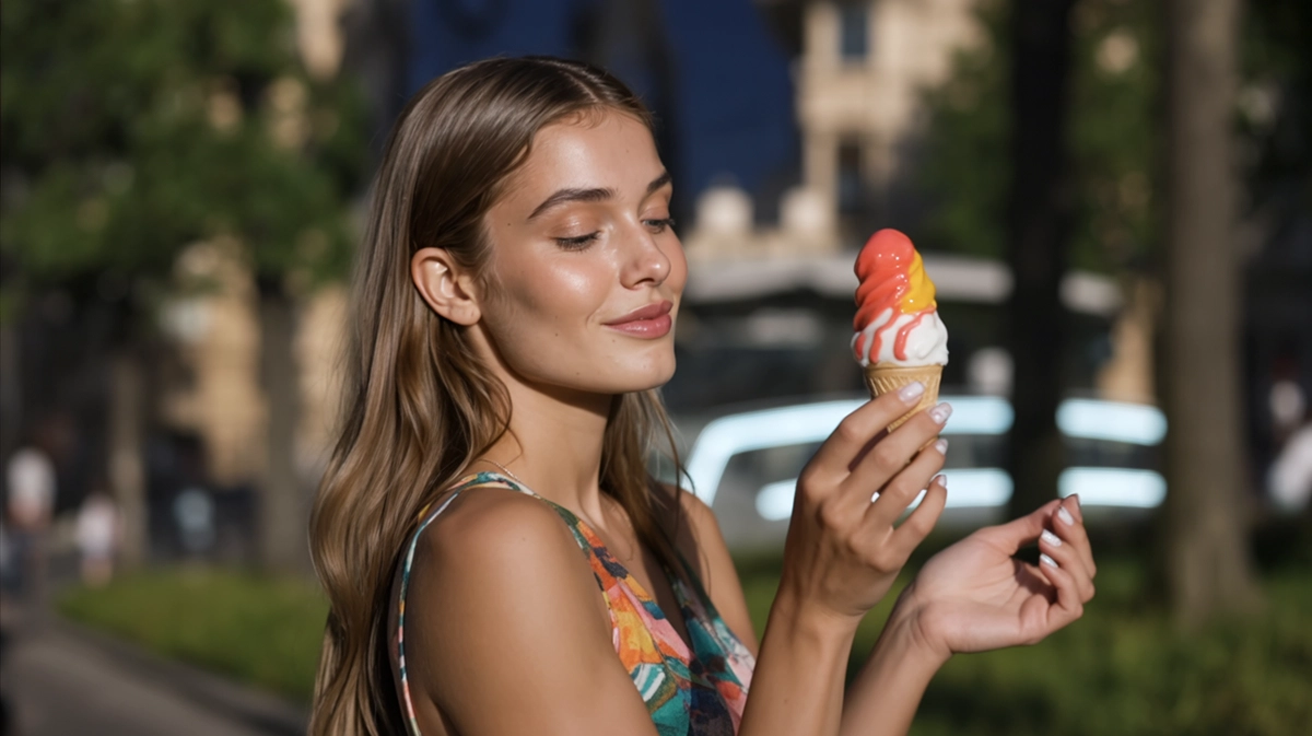 nyári rövid köröm géllakk 2026 – neon korall rövid soft square köröm gelato nyári park élethelyzet