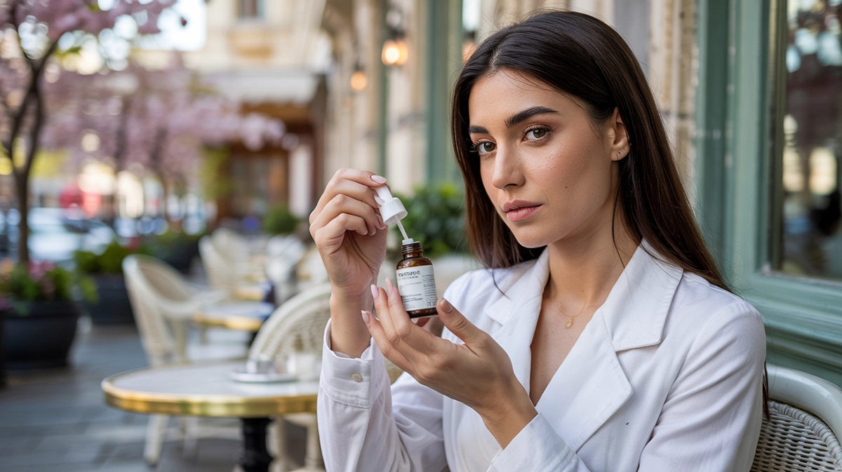 kutikula ápolás cuticle oil – tavaszi kávézós élethelyzet, egészséges körömágy közelkép