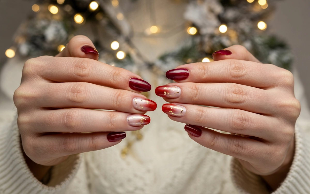 Téli ombre körmök alkalmak szerint