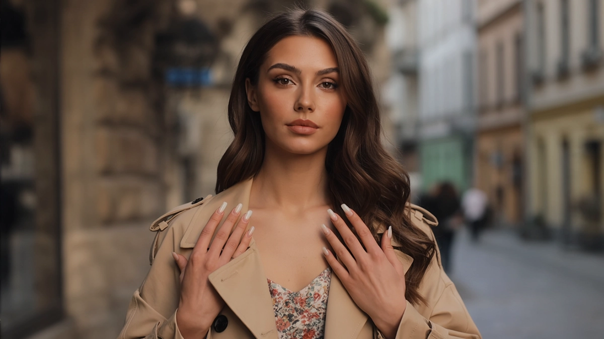 Fusion AcrylGel babyboomer eredmény utcai elethelyzet – cover pink nude fehér atment polygel jellegű köröm