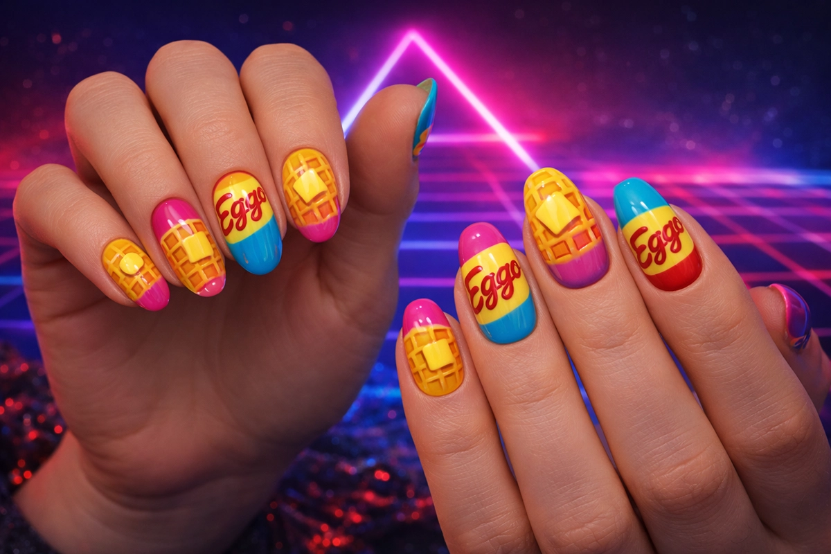 Stranger Things köröm inspirációk, illusztráció